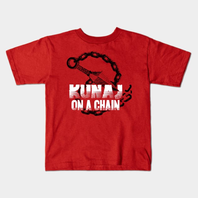 Kunai On A Chain Kids T-Shirt by Sub-Zero Shirt Art